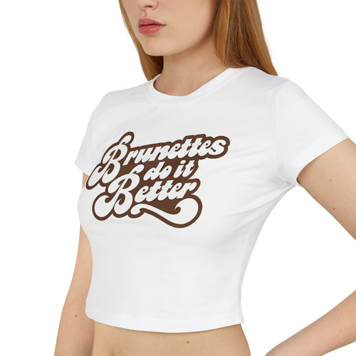 Tee-shirt Bébé Les brunes le font mieux